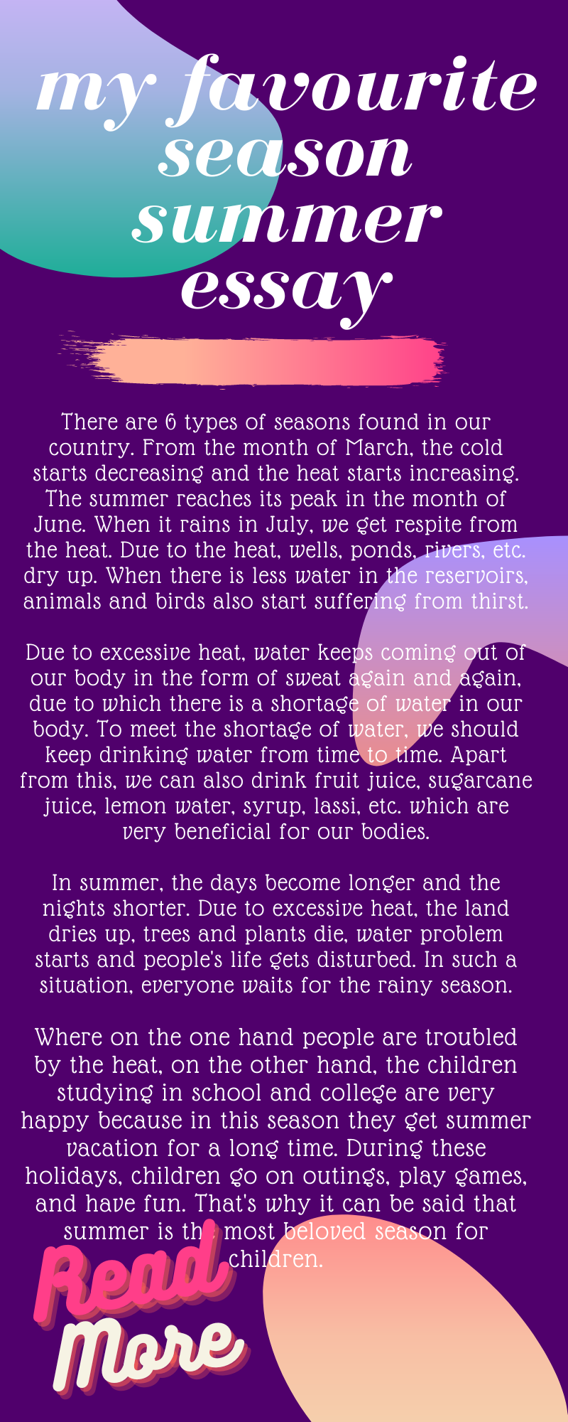 essay on my favourite season summer in marathi